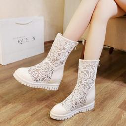 2019春季新款單靴子女春秋中筒靴中靴粗跟中跟冬季秋季女鞋子 歷史價格詳細信息