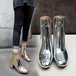 歐美粗跟瑪麗珍鞋復古舒適時尚百搭中高跟鞋小碼氣質單鞋紅色法式 歷史價格詳細信息