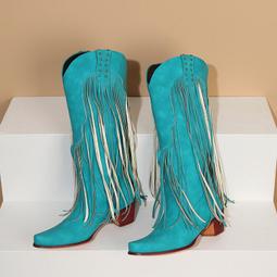 中筒靴粗腿大尺碼40加肥41大筒圍女靴43不過膝長筒靴磨砂騎行靴胖mm 歷史價格詳細信息