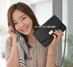 【正韓】菱格牛皮鏈條子母肩背托特包【真皮】 歷史價格詳細信息