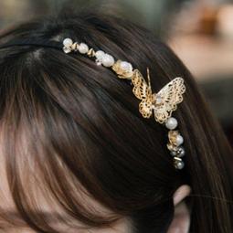 ☆韓國進口-典雅赫本風 紗質玫瑰珍珠蕾絲髮束(8-10-1)*(現貨) 歷史價格詳細信息