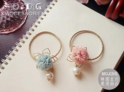 ☆韓國進口-氣質甜美 珍珠/碎花雪紡紗蕾絲捲捲髮束/手環兩用(19-89-1)粉*(現貨) 歷史價格詳細信息