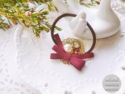 ☆韓國進口-優雅甜美 金屬金色蝴蝶結 緞帶髮圈/髮箍(700-70-1)*(現貨) 歷史價格詳細信息