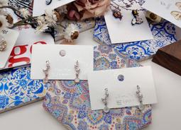 現貨出清 韓國製 s型 流線型 小圓鑽 水鑽 水晶 玫瑰金 銀 垂墜耳環 耳環 耳針 飾品 韓國飾品 歷史價格詳細信息