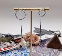 現貨出清 韓國製 s型 流線型 小圓鑽 水鑽 水晶 玫瑰金 銀 垂墜耳環 耳環 耳針 飾品 韓國飾品 歷史價格詳細信息