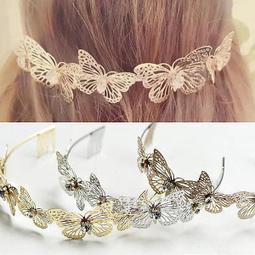 ☆韓國進口-優雅韓星 幸運霧金葉子點鑽緞帶髮圈/髮箍(800-29-1)*(現貨特價) 歷史價格詳細信息