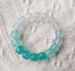 仿菩提串盤玩女孩子繞指柔漸變色超仙藍色蜜桃粉色佛珠時尚鏈 歷史價格詳細信息