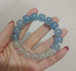 仿菩提串盤玩女孩子繞指柔漸變色超仙藍色蜜桃粉色佛珠時尚鏈 歷史價格詳細信息