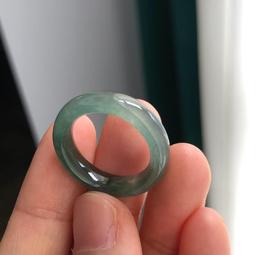 翡翠戒指15號指手飾女款糯種滿豆綠色緬甸天然a貨掛件帶證書14 歷史價格詳細信息