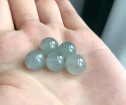 卡9.8左右 W30天然翡翠a冰糯淡綠淡晴底珠串手串 種老水足底子細 翡翠 飾品 收藏【二手】【金玉滿堂】-2791 歷史價格詳細信息