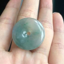 天然翡翠平安扣吊墜掛件 附帶證書 支持全國復檢 喜歡的可以點擊即時通 天然藍水翡翠平安扣， 歷史價格詳細信息