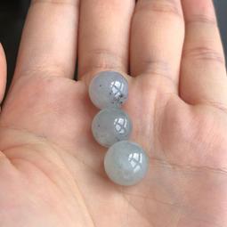 卡11.3 天然緬甸翡翠L14.6冰飄花圓珠 翡翠珠子  種 和田玉 玉石 收藏 -1883 歷史價格詳細信息