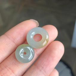 冰糯黃飄花鴛鴦色翡翠多寶鼓珠  尺寸卡9.74×7.02種水不錯很特別的一顆 翡翠 飾品 收藏【二手】【微淵古董】-1541 歷史價格詳細信息