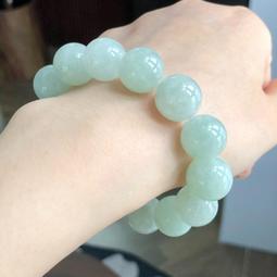 翡翠玉石手鏈淡綠色女款天然a貨翡翠簡約算盤珠手串節日禮物特艾超夯 精品 歷史價格詳細信息