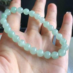 翡翠玉石手鏈淡綠色女款天然a貨翡翠簡約算盤珠手串節日禮物特艾超夯 精品 歷史價格詳細信息