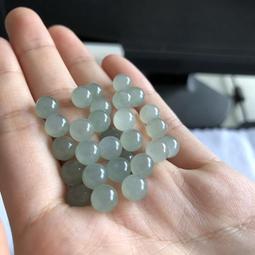 天然翡翠a冰底卡12.5毫米圓珠 稍有小棉，起 翡翠 石 老貨 【景天閣】二手-11722 歷史價格詳細信息