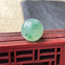 天然緬甸翡翠 卡8.5 冰飄花 圓珠 珠子（No.355） 種水好冰透 半面飄花 無紋 翡翠 飾品 收藏【二手】【微淵古董】-1955 歷史價格詳細信息
