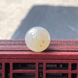 卡11.3 天然緬甸翡翠L14.6冰飄花圓珠 翡翠珠子  種 和田玉 玉石 收藏 -1883 歷史價格詳細信息