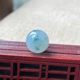 卡12.4  天然緬甸翡翠L5.4冰糯甜綠圓珠 滿綠飄綠翡翠珠子  種老水 翡翠 飾品 收藏【二手】【金玉滿堂】-2647 歷史價格詳細信息