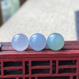 天然緬甸翡翠冰馬卡龍大卡冰黃飄花白冰藍紫圓珠項鏈 和田玉 玉石 文玩 -5621 歷史價格詳細信息