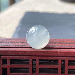 卡12.8  天然緬甸A貨翡翠J27冰種天空藍圓珠 淡藍翡翠珠子   種老 翡翠 飾品 收藏【二手】【金玉滿堂】-2524 歷史價格詳細信息
