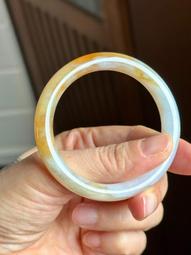 天然和田玉52.4圈口冰種晴水漸變手鐲 52.4*11.3*7.6 送證書 料子冰潤細膩 翡翠 手鐲 收藏【二手】【大唐盛世】-935 歷史價格詳細信息