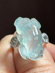 18k鉆鑲高冰金絲種佛公佛公體型敦厚可愛小滿滿的陽綠絲杠杠的金絲種 翡翠 飾品 收藏【二手】【微淵古董】-2933 歷史價格詳細信息