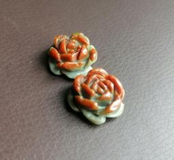 和田玉 玉石 收藏 -清 · 老紅翡翡翠對鐲一對  日出東方  萬物芳華  紅白分 歷史價格詳細信息