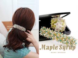 ☆韓國進口-優雅韓星 幸運霧金葉子點鑽緞帶髮圈/髮箍(800-29-1)*(現貨特價) 歷史價格詳細信息