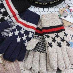 ☆貝露卡☆ 韓國進口 冬季保暖毛絨異材質拼接真皮羊皮手套 預購 歷史價格詳細信息