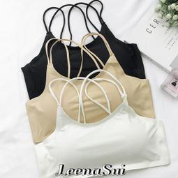 內衣 背心 無痕露背雙肩帶 無鋼圈 背心帶胸墊內衣實 帶胸墊 M030627 價格比較,價格查詢,歷史價格詳細信息