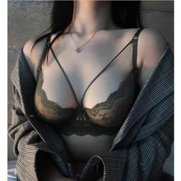 內衣 美式風格 細肩帶鋼圈成套內衣(藍32.34) AngelHoney天使霓裳 歷史價格詳細信息
