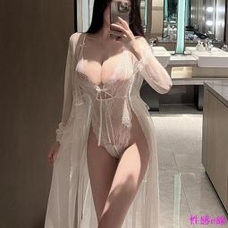 台灣現貨嫵媚女郎-情趣內衣 死庫水免脫冰絲長裙誘惑鏤空透視毛衣激情套裝 情趣角色服 角色扮演 情趣作戰服 制服誘惑  露 歷史價格詳細信息