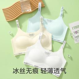 少女文胸發育期小背心小學初中學生純棉防凸點兒童女童內衣薄款 歷史價格詳細信息
