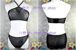 黑色掛頸綁帶比基尼泳衣女韓國ins小胸性感辣妹度假溫泉三件套 歷史價格詳細信息