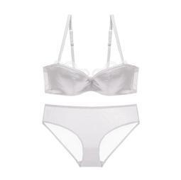 EFP大美人-2023促銷♡精選優質夏季薄款前扣深v美背大胸顯小聚攏大碼內衣套裝~白黑藕粉膚70A~85C 歷史價格詳細信息