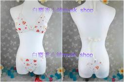 尺寸F=M~L-成套粉紅色銀蔥水波蕾絲露咪咪比基尼+開襠褲-35888＊白麝香小舖＊全新MURENA夢漣娜性感系列 歷史價格詳細信息