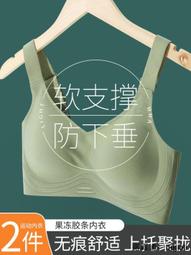 無痕3D果凍條親膚運動內衣女聚攏小胸薄款夏季無鋼圈收副乳文胸罩 歷史價格詳細信息