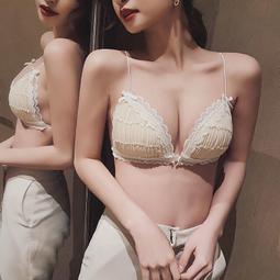 超薄前扣內衣 無鋼圈內衣罩 集中爆乳大胸顯小 防下垂 蝴蝶蕾絲美背女士內衣【CICI穿搭設計室】 歷史價格詳細信息