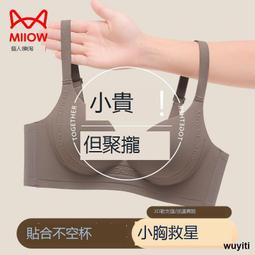 貓人無痕內衣女小胸聚攏上托收副乳無鋼圈大胸顯小夏季薄款文胸罩 歷史價格詳細信息