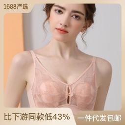 啊B推薦秒發大胸顯小文胸夏季薄款無鋼圈聚攏胖mm大碼胸罩透氣收副乳內衣女 歷史價格詳細信息