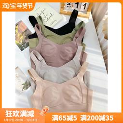 【快速出貨】無痕內衣女無鋼圈背心式運動薄款聚攏雲朵大碼文胸大胸顯小無尺碼 歷史價格詳細信息