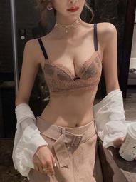 夏季薄款蕾絲內衣女小胸聚攏上託收副乳防下垂無鋼圈性感無痕文胸    路 歷史價格詳細信息