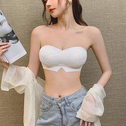 外擴型小胸聚攏無肩帶顯大加厚胸墊平胸防滑無鋼圈顯腰細內衣威 歷史價格詳細信息