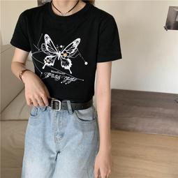 風短袖T恤女休閒閨蜜裝上衣女女性衣服服裝流行女裝休閒服飾．F 歷史價格詳細信息