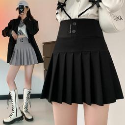 半身裙A字裙短裙女學生新款春夏2021 韓版明線裝飾扣包臀高腰百搭新店開業，優惠多多超夯 精品 歷史價格詳細信息