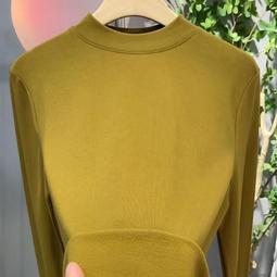 半高領T恤女春夏裝百搭五分袖上衣高級感修身內搭中袖短袖T恤大尺碼 歷史價格詳細信息