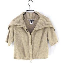 MNG Mango suit 杏色亞麻寬鬆亨利領襯衫洋裝 大口袋工裝洋裝 反折袖隱藏釦直筒連身裙 女 L 175/92A 歷史價格詳細信息