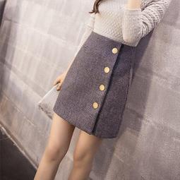 ☆女孩衣著☆秋冬新品高腰牛仔褲女小腳褲韓版彈力顯瘦長褲排扣鉛筆褲女裝(NO.24) 歷史價格詳細信息