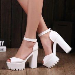 2015夏季新款女高跟單鞋韓版白色圓頭細跟粉色淑女高跟鞋婚鞋伴娘 歷史價格詳細信息